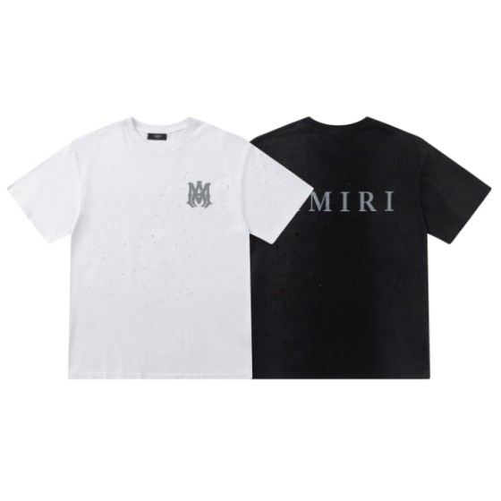 AMIRI Shotgun Distressed MA Logo T-Shirt